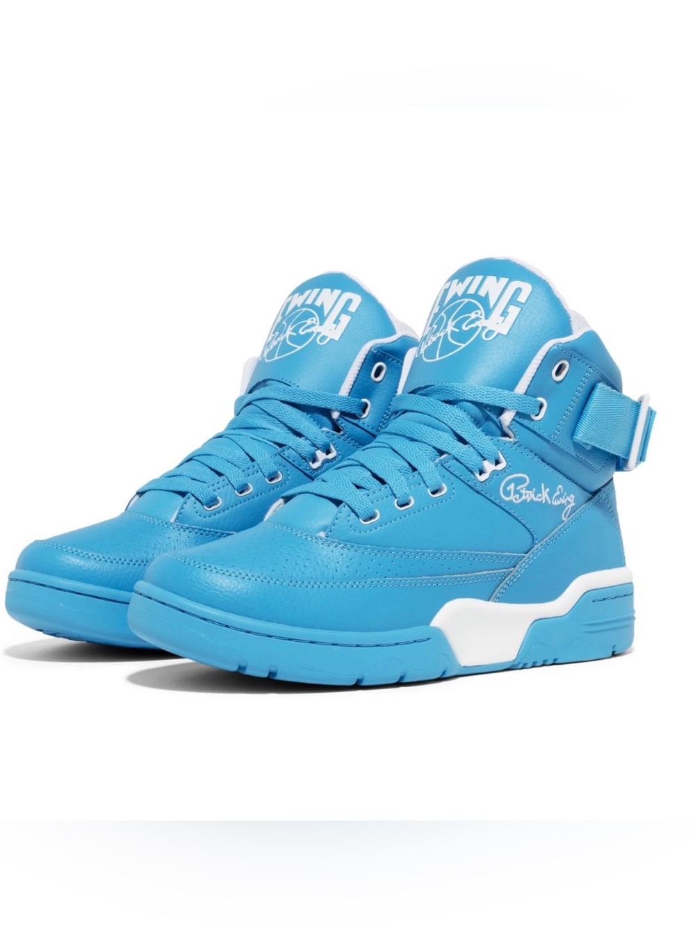 Ewing Athletics 33 HI OG sneakers in the "Etheral Blue/White"